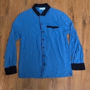PacSun Blue Shirt with Black Collar